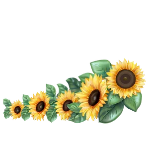 Sunflower Border Png Tmv PNG image