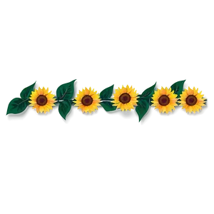 Sunflower Border Transparent PNG 05262024