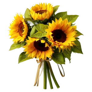 Sunflower Bouquet Png Mag PNG image