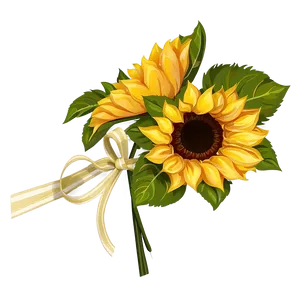 Sunflower Bouquet Transparent Png 05262024 PNG image