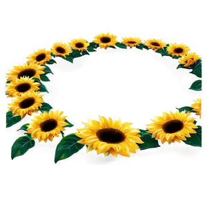 Sunflower Circle PNG 06252024 PNG