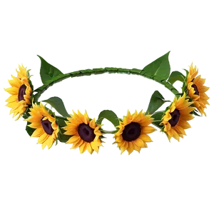 Sunflower Crown Fashion PNG Sdp PNG