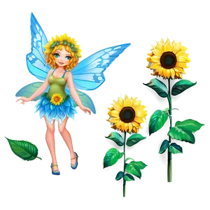 Sunflower Fairy Png 7 PNG image