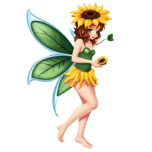 Sunflower Fairy PNG Lax