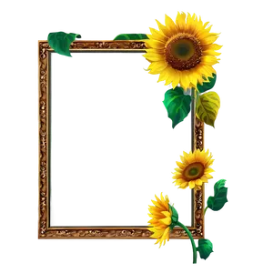 Sunflower Frame Png Bfb PNG image