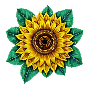 Sunflower Mandala Png 05032024 PNG image