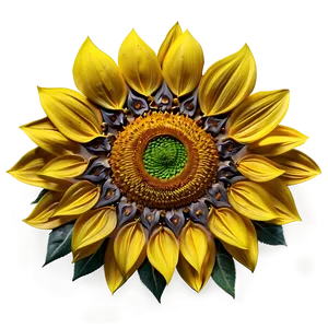 Sunflower Mandala PNG Qsx67