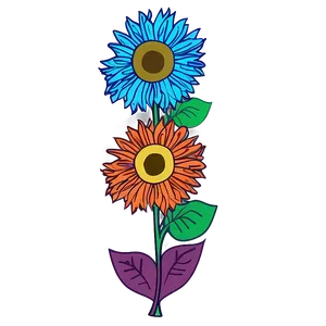 Sunflower Outline Art Png 05252024 PNG image