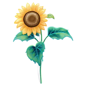 Sunflower Transparent Mural PNG 4 PNG