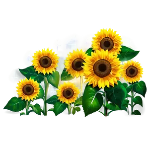 Sunflower Transparent Mural PNG Oyq80 PNG