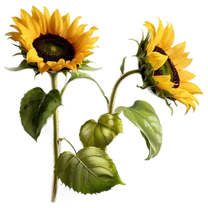 Sunflower Transparent Print PNG 05262024 PNG