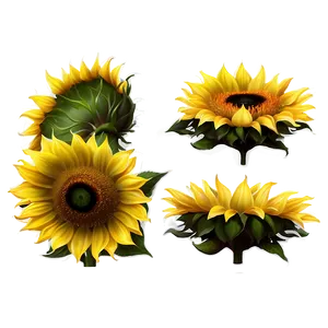 Sunflower Transparent Print PNG 75 PNG