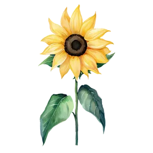 Sunflower Watercolor Fabric Pattern PNG 94 PNG