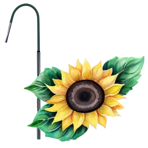 Sunflower Watercolor Planner Decoration PNG 48