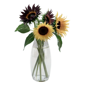 Sunflowers In Vase Png Ede PNG image