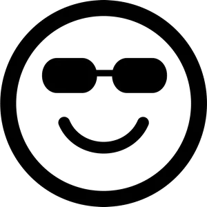 Sunglasses Emoji Graphic PNG