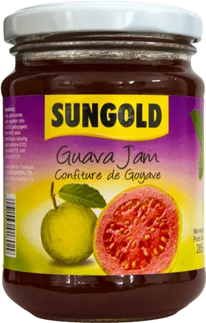 Sungold Guava Jam Jar PNG image