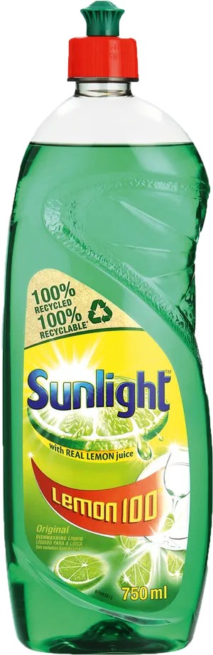 Sunlight Lemon Dishwashing Liquid750ml PNG image
