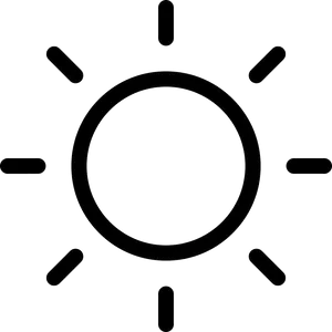 Sunlight Symbol Graphic PNG image