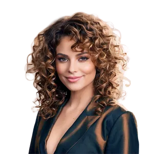 Sunlit Curly Hair Glow PNG 05242024