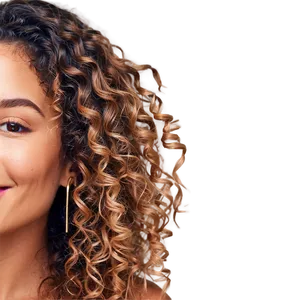 Sunlit Curly Hair Glow PNG 05242024