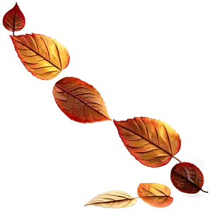 Sunlit Falling Leaves PNG 62