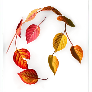 Sunlit Falling Leaves PNG Mlw