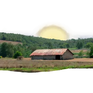 Sunny Countryside View Png Gex PNG image