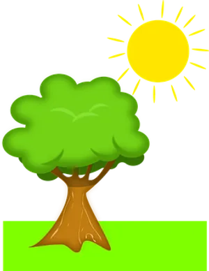 Sunny Day Tree Illustration