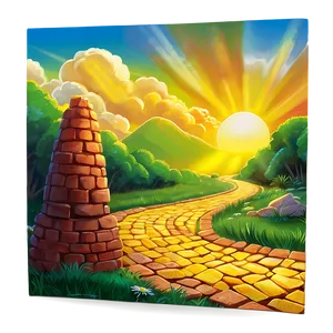 Sunny Day Yellow Brick Road Png 25 PNG image