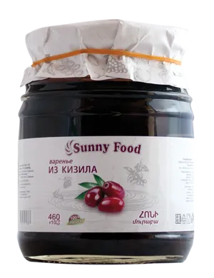 Sunny Food Cornelian Cherry Jam PNG image