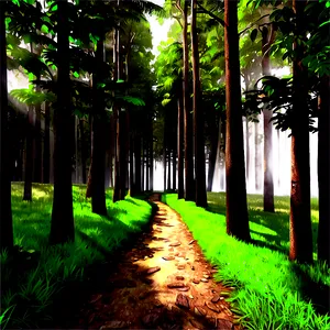 Sunny Forest Pathway Png 33 PNG image