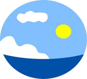 Sunny_ Sky_and_ Clouds_ Clipart PNG