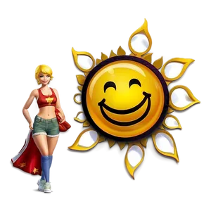 Sunny Smile Emblem Png Fda PNG image