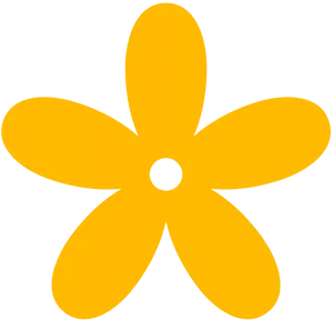 Sunny Yellow Flower Clipart PNG image