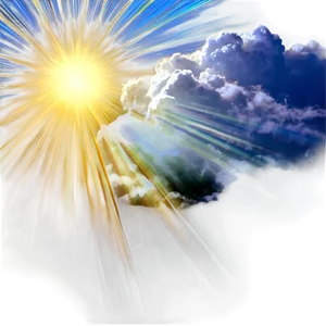 Sunrays And Clouds Mixture PNG Fnr3 PNG