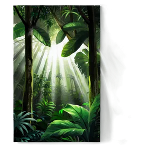 Sunrays In A Lush Jungle PNG 29
