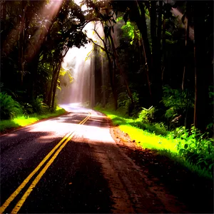 Sunrays On Country Road Png Wpq PNG image