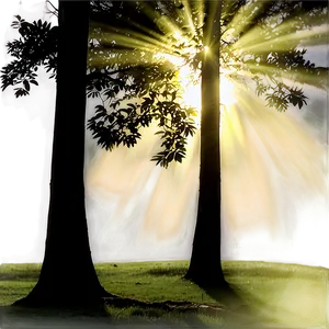 Sunrays Through Trees Png 06272024 PNG image