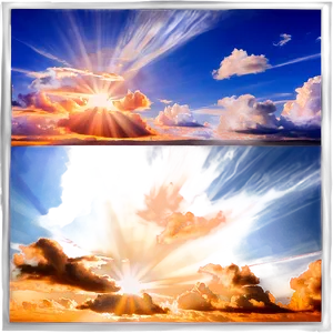 Sunrise Behind Cloud PNG 62