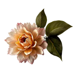 "sunrise Blooms: Warm Flower PNG" A