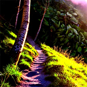 Sunrise Hiking Path PNG Vtk49 PNG