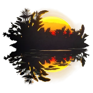 Sunrise Reflection Png 27 PNG image