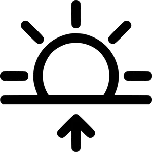 Sunrise Symbol Graphic PNG image