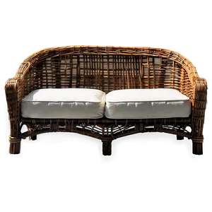 Sunroom Wicker Couch Png Xbu PNG image