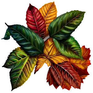 Sunset Autumn Leaves PNG Nlj47