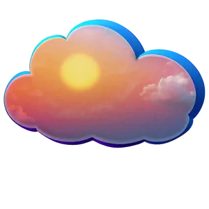 Sunset Clouds Background Png 04302024 PNG image