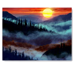 Sunset Fog Png Cyj PNG image