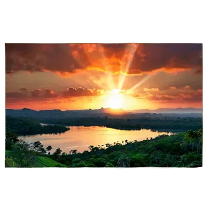 Sunset From The Hilltop Png Qfu70 PNG image