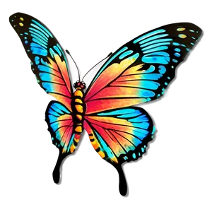 Sunset Glow Butterfly PNG Kxc